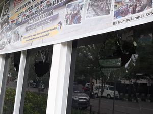 OTK Lempar Batu ke Pos Satpol PP Makassar, Polisi Olah TKP