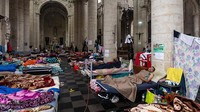 Diketahui ratusan migran tersebut sudah menduduki gereja di Belgia sejak 31 Januari 2021.  