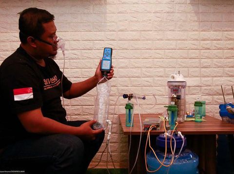 alumni SMKN 1 Cimahi bernama Hendra Setiawan ciptakan alat penghasil oksigen