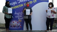 Program vaksinasi COVID-19 gratis itu diselenggarakan guna memutus rantai penyebaran pandemi COVID-19 melalui percepatan pemerataan vaksinasi bagi warga masyarakat.