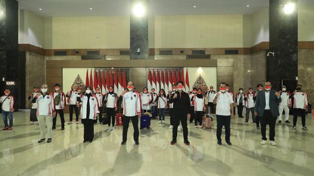 Kontingen Indonesia untuk Olimpiade Tokyo.