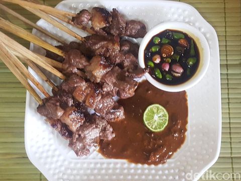 Resep Sate Sapi Bumbu Kacang.