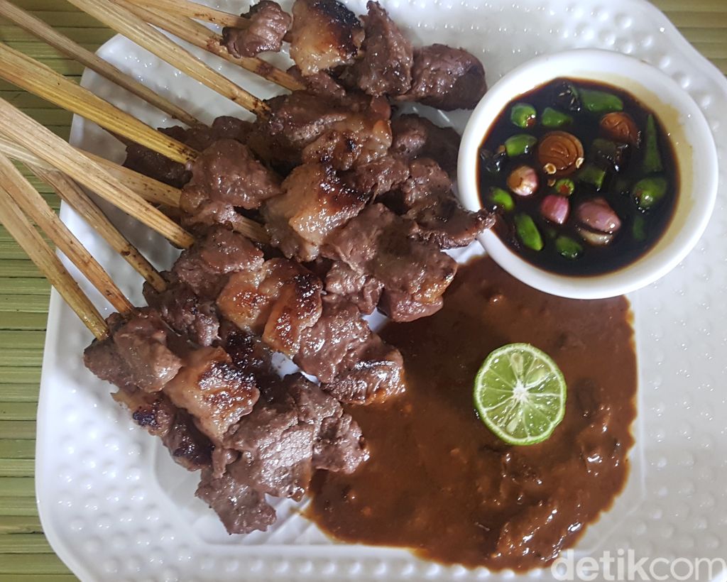 Resep Sate Sapi Bumbu Kacang.