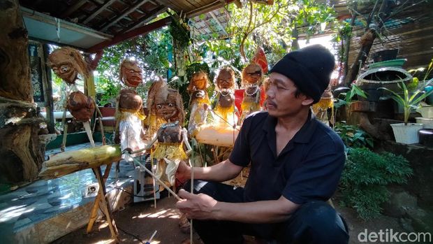 Wayang buatan warga Majalengka