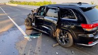 Kejadiannya saya sedang di jalur kanan tol dan di depan ada mobil Avanza di jalur kanan juga yang tiba-tiba mengerem mendadak, kata pria yang akrab disapa Memet. Foto: Dok. Muhammad Al Abdullah