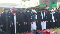 Pelaksanaan Salat Idul Adha digelar di kawasan perkampungan jemaah An-Nadzir di Kecamatan Bonto Marannnuy, Gowa, Senin (19/7/2021) sekitar pukul 07.00 Wita.