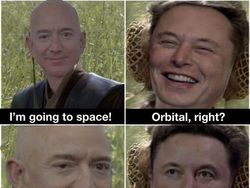 Roket Jeff Bezos Ditertawakan Mirip Kemaluan