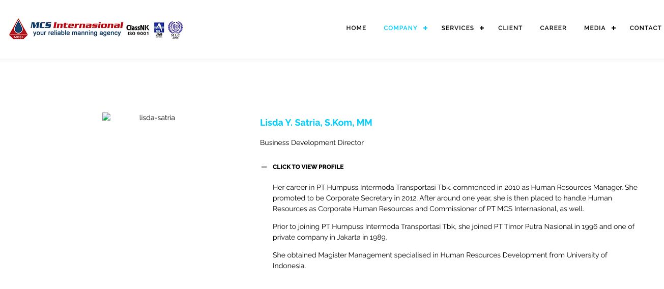 Profil Mendiang Lisda Satria