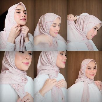 Tutorial hijab untuk Hari Raya Idul Adha.