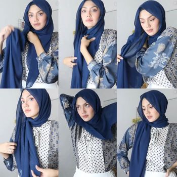 Tutorial hijab untuk Hari Raya Idul Adha.