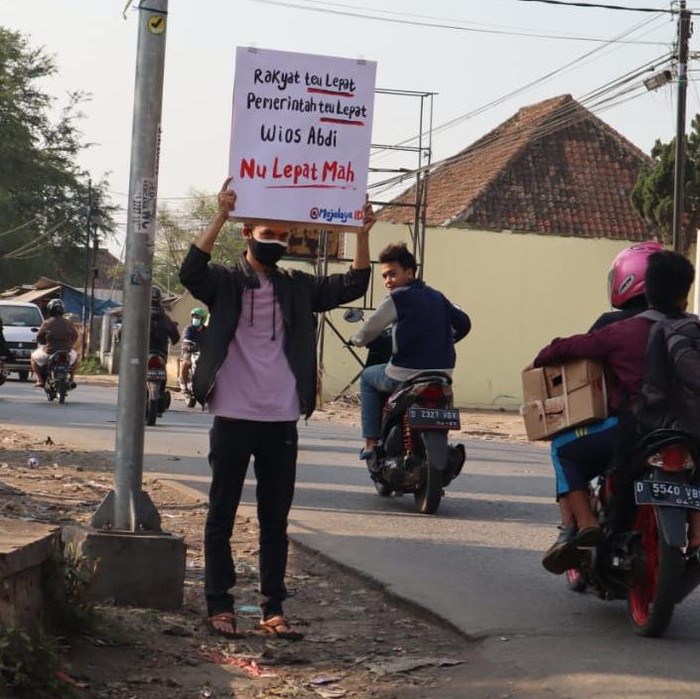 Barudak Majalaya Bandung Soroti PPKM Darurat