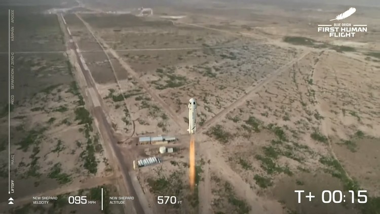 Blue Origin Bezos Flight Blue Origin Bezos Flight
