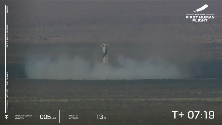 Blue Origin Bezos Flight Blue Origin Bezos Flight