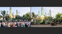 Dewan Kemakmuran Masjid (DKM) Agung Al Barkah tidak menyelenggarakan shalat Idul Adha dan pemotongan hewan kurban guna mencegah penyebaran wabah COVID-19 (ANTARA FOTO/Fakhri Hermansyah)