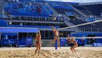 Intip Latihan Atlet Putri Voli Pantai Jelang Olimpiade Tokyo