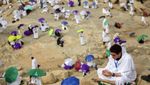 Potret Jemaah Haji saat Wukuf di Arafah
