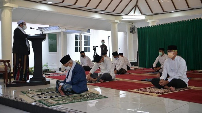 Wapres Maruf Amin Salat Idul Adha di Rumah Dinas (dok. Setwapres)