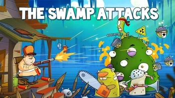 Tidak jauh berbeda dengan Plants vs Zombie, Swap Attack menawarkan pertarungan melawan monster, dengan objektif permainan melindungi rumah kesayangan. Foto: (Google Play Store).