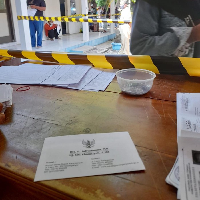 Amplop bansos Karanganyar bertulis nama istri bupati