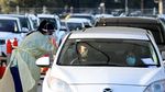 Antrean Tes COVID-19 Drive Thru di Adelaide Mengular