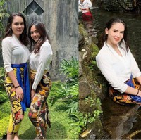 Steffi Zamora juga sempat terlihat mengunggah foto dirinya saat tengah mengenakan kebaya Bali. Dengan rambut yang diurai dan kebaya berwarna putih, penampilan wanita berdarah blasteran Jerman itu tampak cantik natural. Foto: Instagram