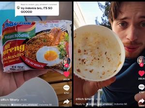 Bule Pencicip Mie Instan Ini Jatuh Cinta pada Indomie Goreng, Beri Nilai 10!
