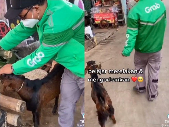 Driver Ojol Ini Bisa Berkurban Pertama Kali Berkat Seleb TikTok