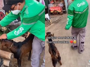 Driver Ojol Ini Bisa Berkurban Pertama Kali Berkat Seleb TikTok