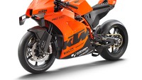 Secara desain, KTM RC 8C tampil dengan eksterior yang sangat sporty dan racy. Motor ini menggunakan warna orange khas KTM yang berani, dikombinasi warna hitam yang menampilkan kesan gahar. Motor ini juga mendapatkan tambahan part aerodinamis yang menempel di bagian fascia. Foto: KTM