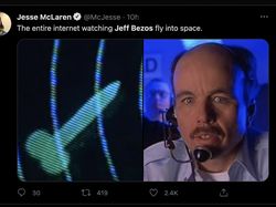 Roket Jeff Bezos Ditertawakan Mirip Kemaluan