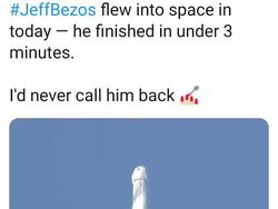 Roket Jeff Bezos Ditertawakan Mirip Kemaluan