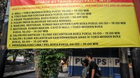 Sejumlah kawasan pun tampak sepi.  