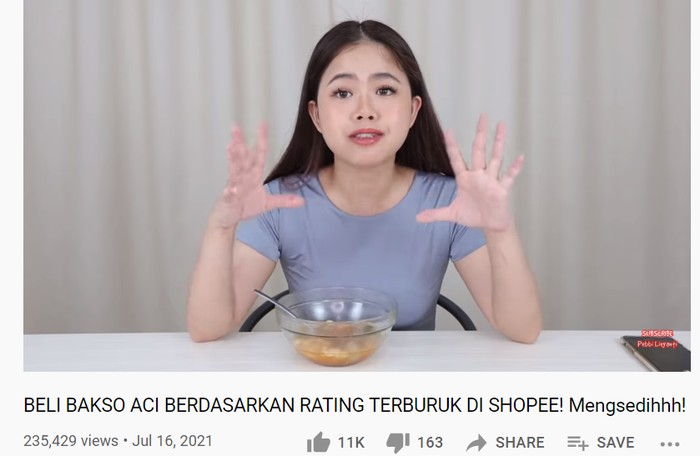 YouTuber Review Baso Aci dengan Rating Terburuk YouTuber Review Baso Aci dengan Rating Terburuk