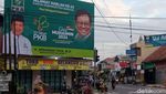 Baliho Tokoh Partai Mejeng di Klaten saat PPKM Darurat