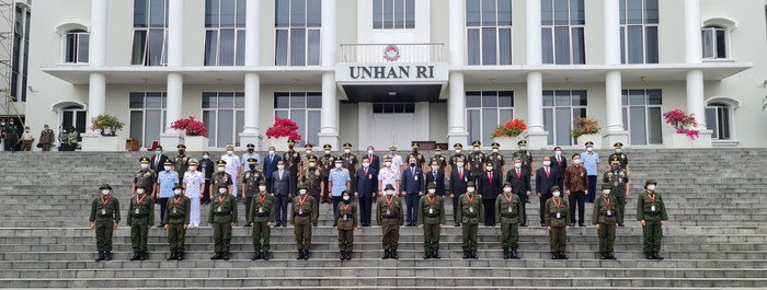 Ketua KPK Firli Bahuri membuka diklat bela negara dan wawasan kebangsaan 18 pegawai KPK tak lulus Tes Wawasan Kebangsaan (TWK), Universitas Pertahanan Sentul, Bogor.