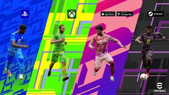 Setelah musim gugur, eFootball menyusul kemudian di perangkat mobile, baik iOS maupun Android. Selanjutnya pada akhir 2021, eFootball bakal bisa dimainkan lintas platform antara PC dan konsol. (Konami)