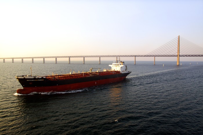 Jembatan Oresund 08/31/2019 - MalmΓΆ, Sweden
Γresund Bridge (also spelled Γresund Bridge) links Copenhagen, Denmark, to MalmΓΆ, Sweden by road and by rail.
The bridge itself is nearly 8 km long. It is combined with the Drogden tunnel that is 4 km long.
It was designed by the Danish engineering firm COWI and built from 1995 to 1999.
The area is crossed by numerous sea routes involving ships of all types and sizes.