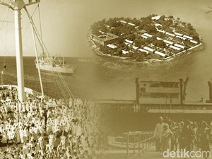Getir Jemaah Haji Karantina di Pulau Onrust