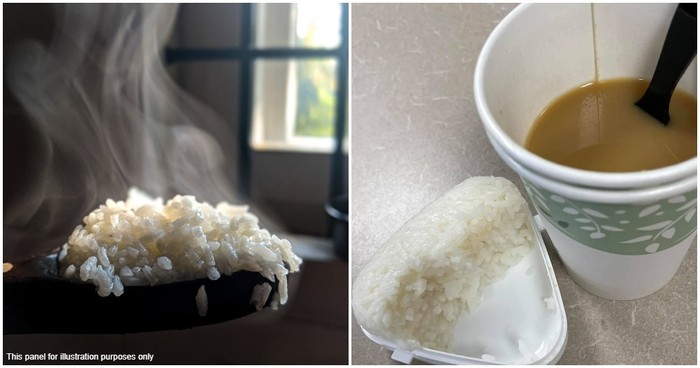Unik! Wanita Ini Punya Kebiasaan Makan Nasi Direndam Kopi