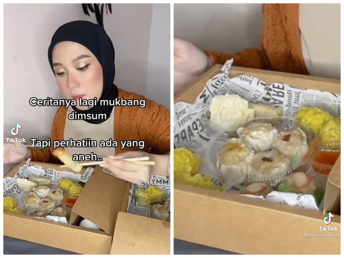 Mukbang Dimsum Horor Horor! Wanita Ini Dapati Dimsum Bergerak Sendiri Saat Dirinya Mukbang
