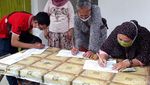 Antusias Pedagang Pasar di Boyolali Ikut Vaksinasi COVID-19