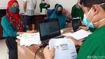 Antusias Pedagang Pasar di Boyolali Ikut Vaksinasi COVID-19