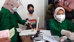 Antusias Pedagang Pasar di Boyolali Ikut Vaksinasi COVID-19