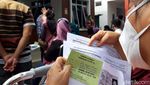 Antusias Pedagang Pasar di Boyolali Ikut Vaksinasi COVID-19
