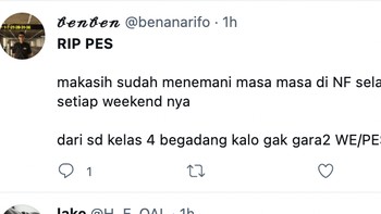 Kenangan gamer yang memainkan PES dari kelas 4 SD. Foto: dok Internet
