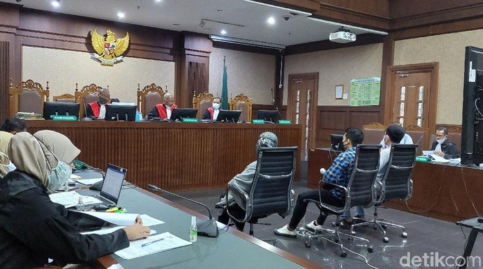 Sidang Ferdy Yuman di Pengadilan Tipikor Jakarta, Kamis (22/7/2021). Foto: Zunita Putri/detikcom