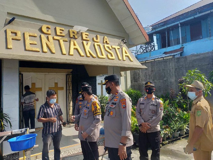 Suasana usai tawuran terjadi di Belawan (dok. Polda Sumut)