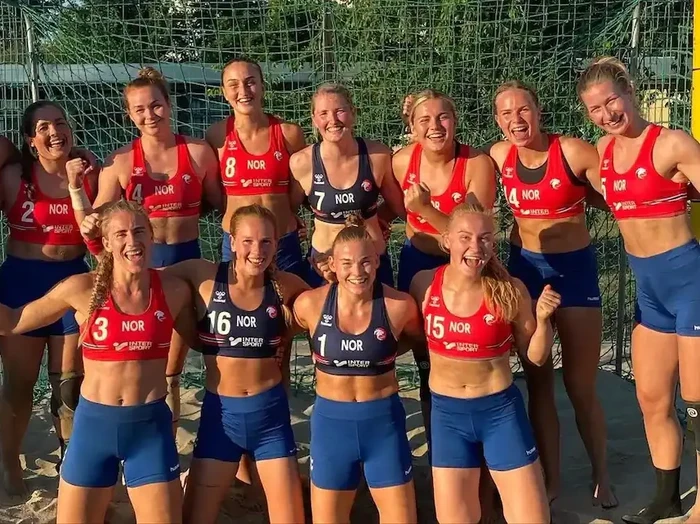 Tim bola tangan putri Norwegia.