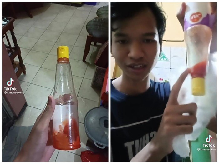 Tips tuang saus tiktok Praktis! Ini Cara Tuang Sisa Saus Botolan Pakai Kantong Kresek