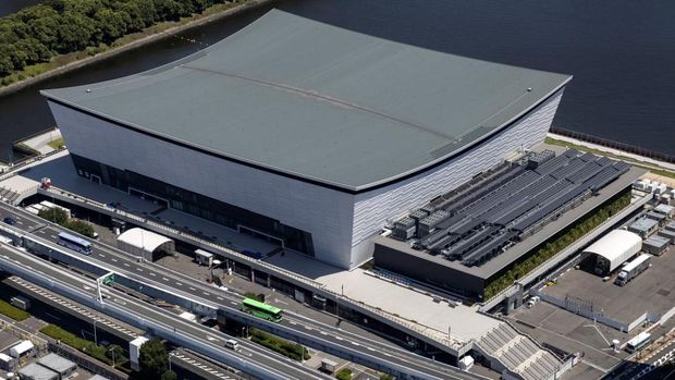 Ariake Arena di Tokyo Ariake Arena, Tokyo (Photo by Behrouz MEHRI / AFP)